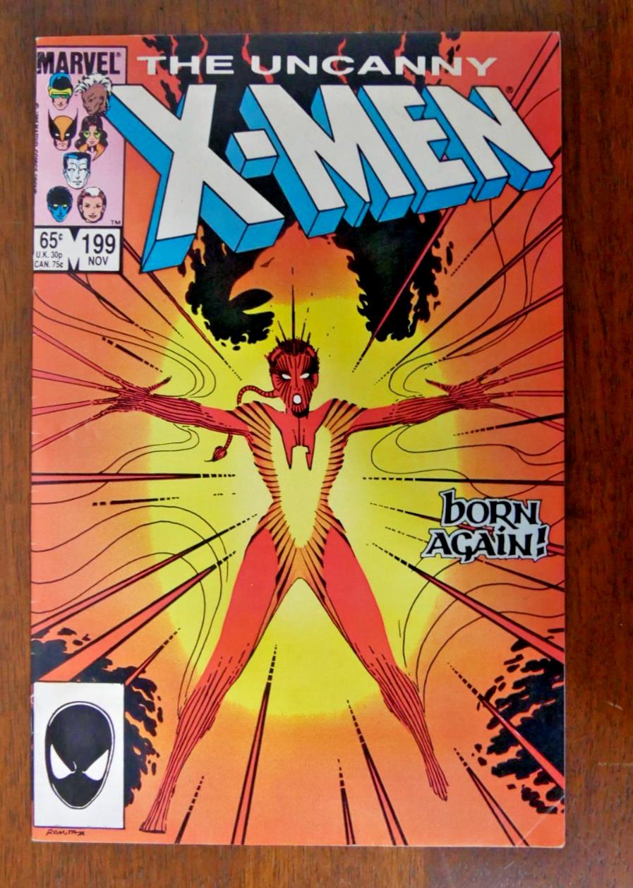 The Uncanny X-Men #199 (1985) Direct Edition cover featuring Rachel Summers Born Again
