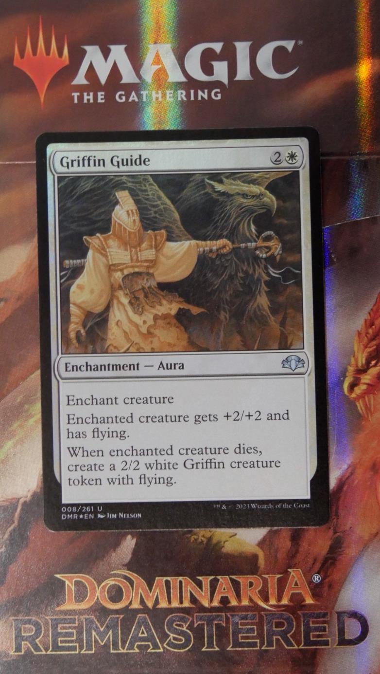 Griffin Guide #8 Foil from Dominaria Remastered.