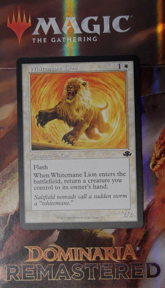 Magic: The Gathering Whitemane Lion Retro Frame card – MTG DMR