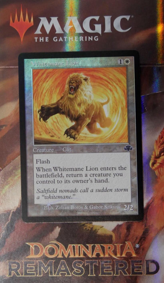 Magic: The Gathering Whitemane Lion Retro Frame Foil – MTG DMR