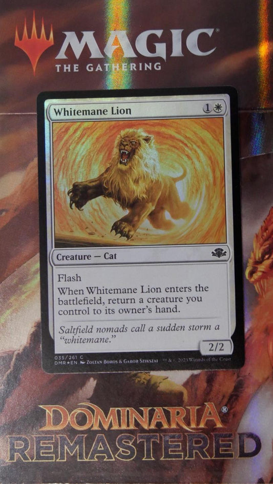 Magic: The Gathering Whitemane Lion Foil card – MTG DMR