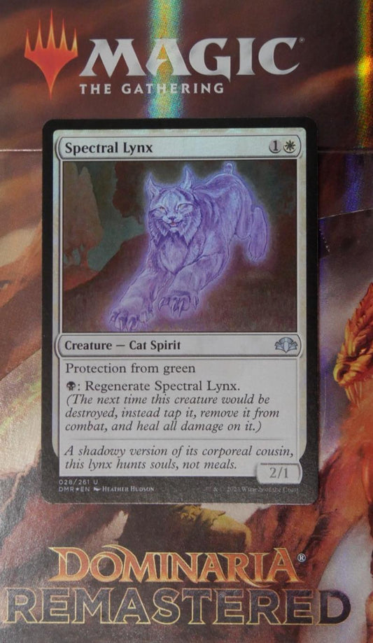 Magic: The Gathering Spectral Lynx Foil – MTG DMR Uncommon