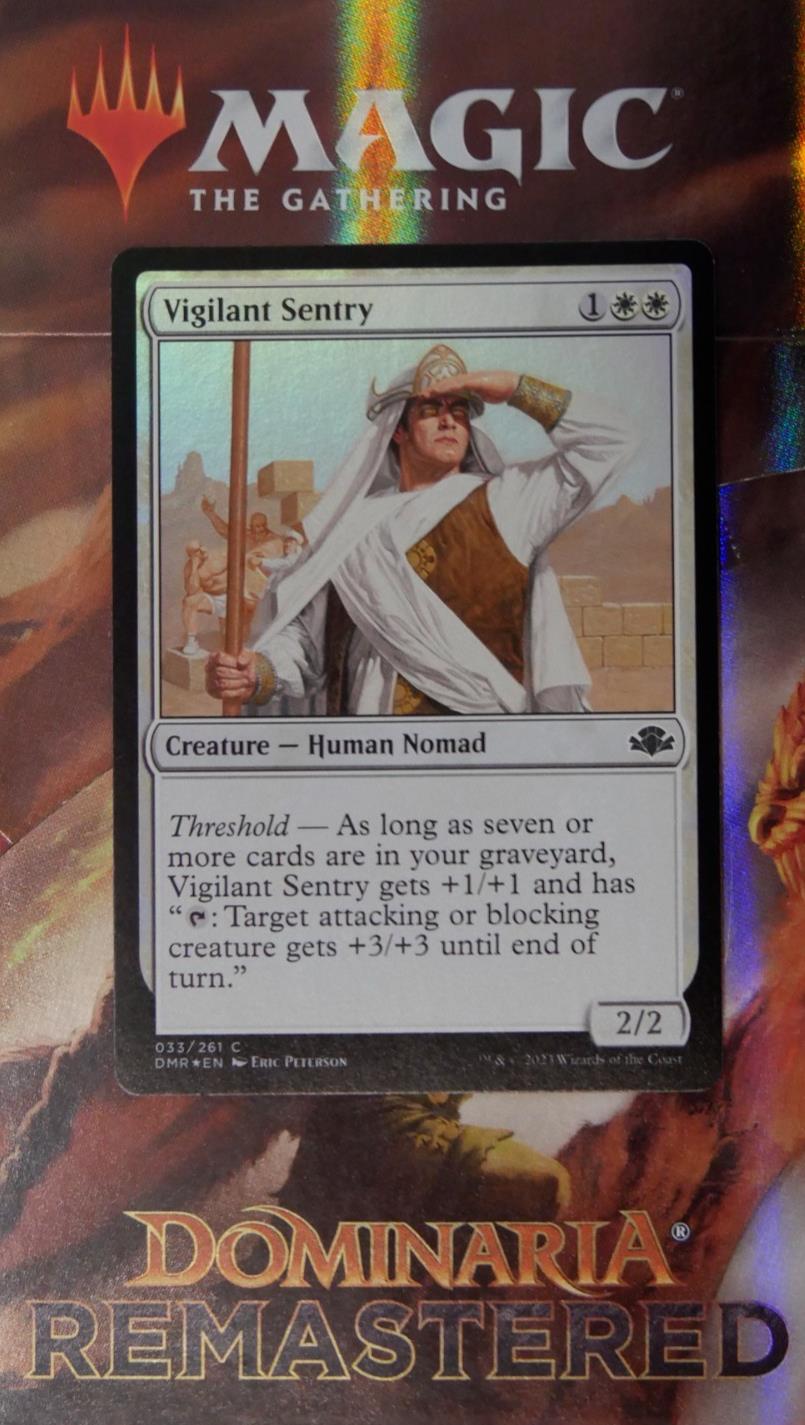 Magic: The Gathering Vigilant Sentry Foil card – MTG single