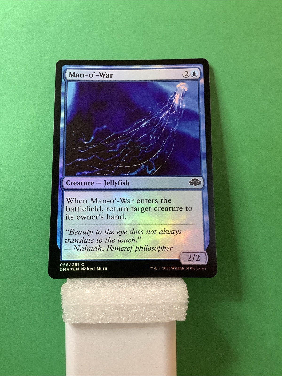 Man-o'-War DMR #58 Foil from Dominaria Remastered.