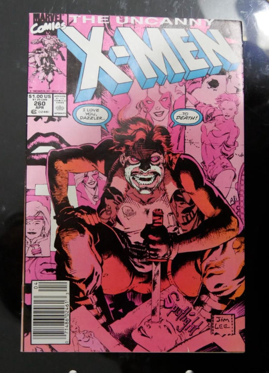 Uncanny X-Men #260 comic book cover from Marvel Comics featuring a dramatic character-focused scene.