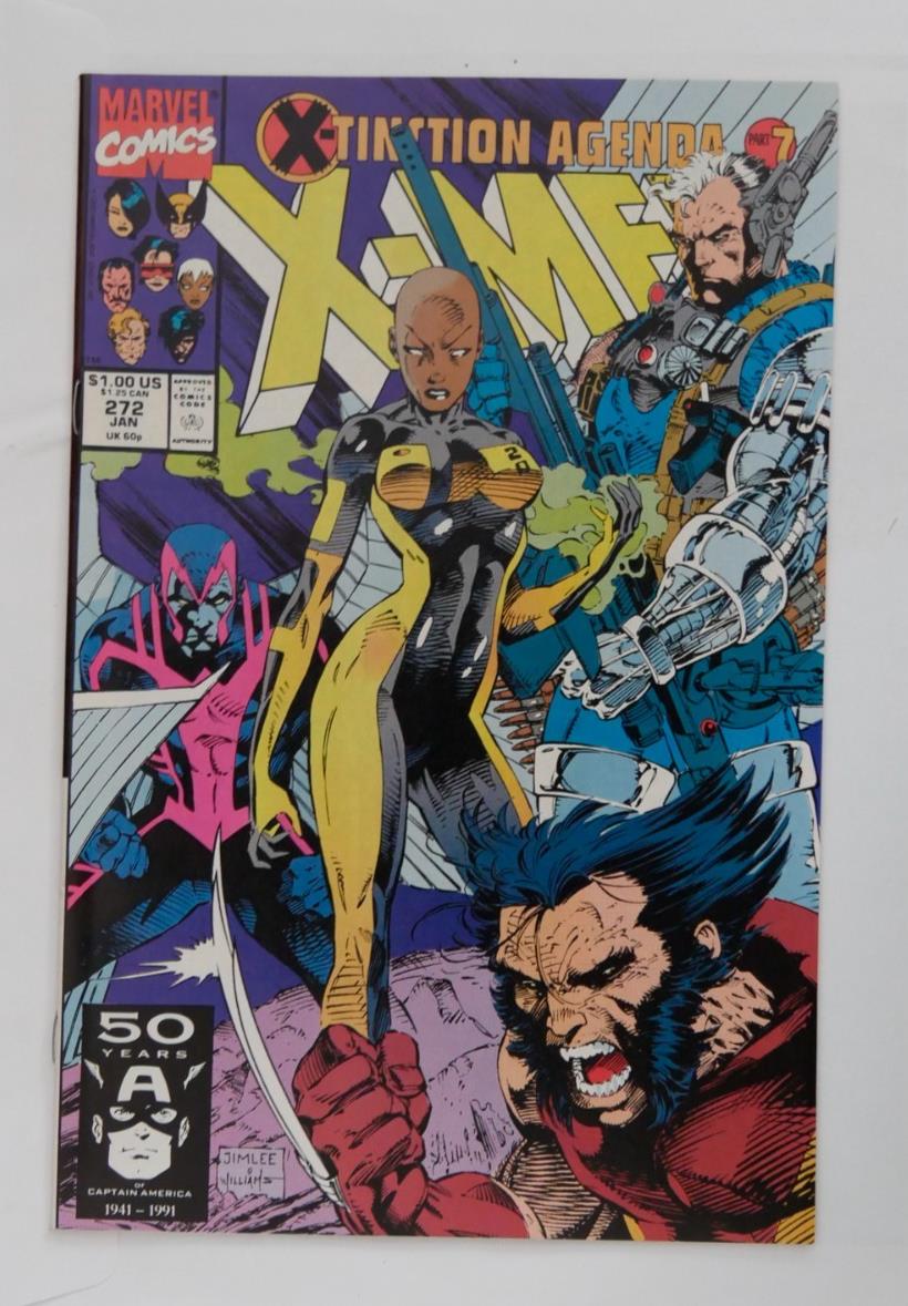 Uncanny X-Men #272 comic book cover featuring the X-Tinction Agenda crossover.