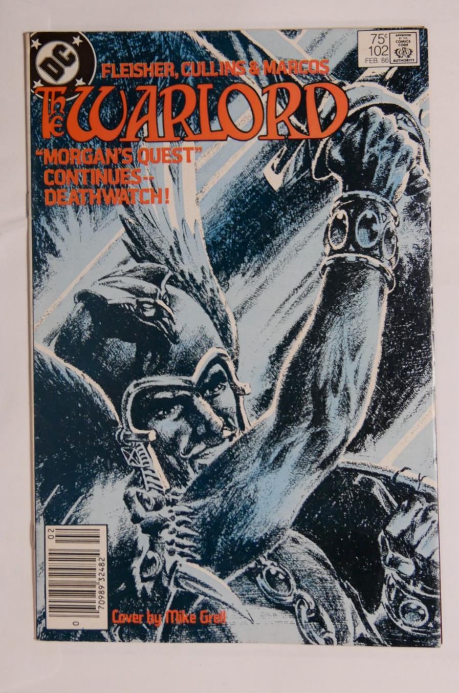 Warlord #102 (1986) – DC Comics Newsstand Edition