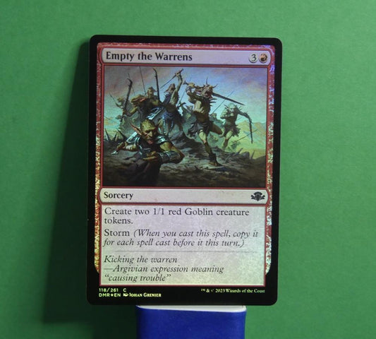 Empty the Warrens foil Magic the Gathering Dominaria Remastered sorcery