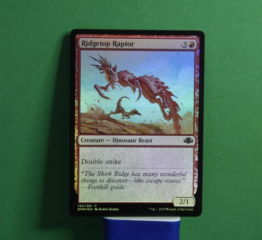 Ridgetop Raptor Dominaria Remastered foil Magic the Gathering creature card