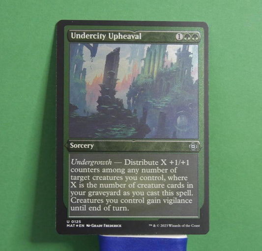 MTG MAT: Undercity Upheaval (Sorcery) Etched Foil Uncommon 0125 MOM: Aftermath