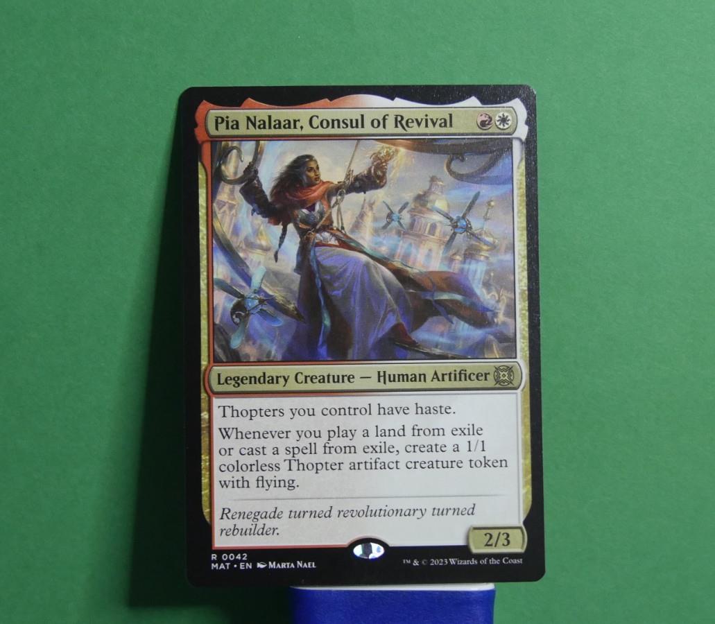 Pia Nalaar, Consul of Revival foil legendary Human Artificer MTG March of the Machine
