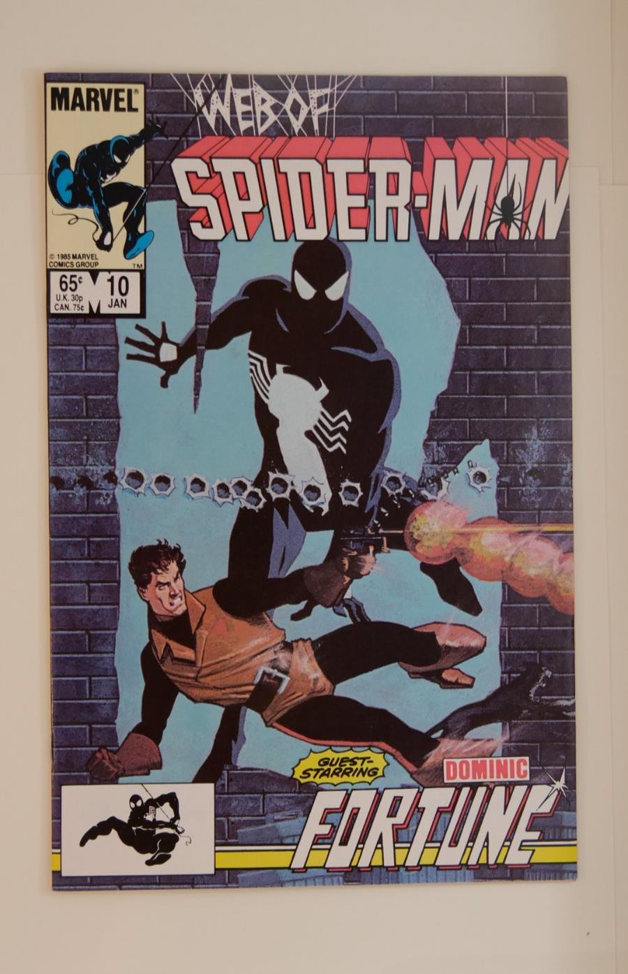 Web of Spider-Man #10 (1986) — Marvel Direct Edition, Dominic Fortune Guest Appearance