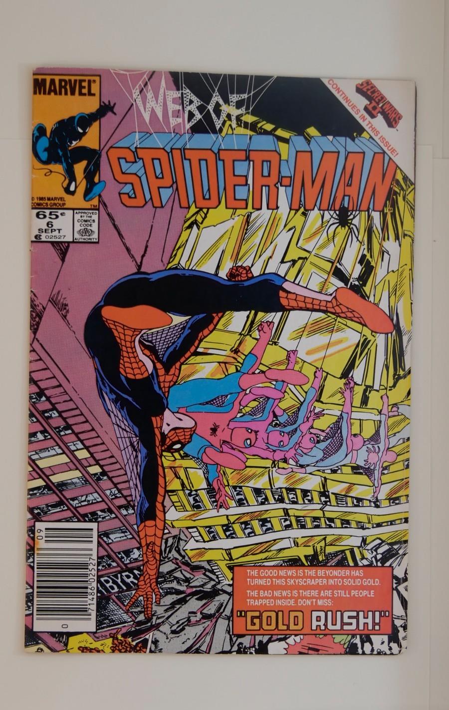 Web of Spider-Man #6 (1985) — Marvel Newsstand Edition, Kingpin Appearance