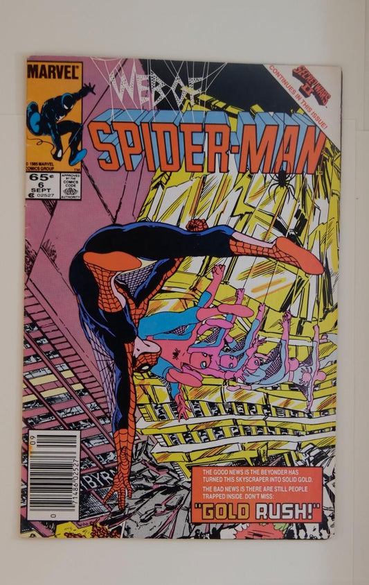 Web of Spider-Man #6 (1985) — Marvel Newsstand Edition, Kingpin Appearance