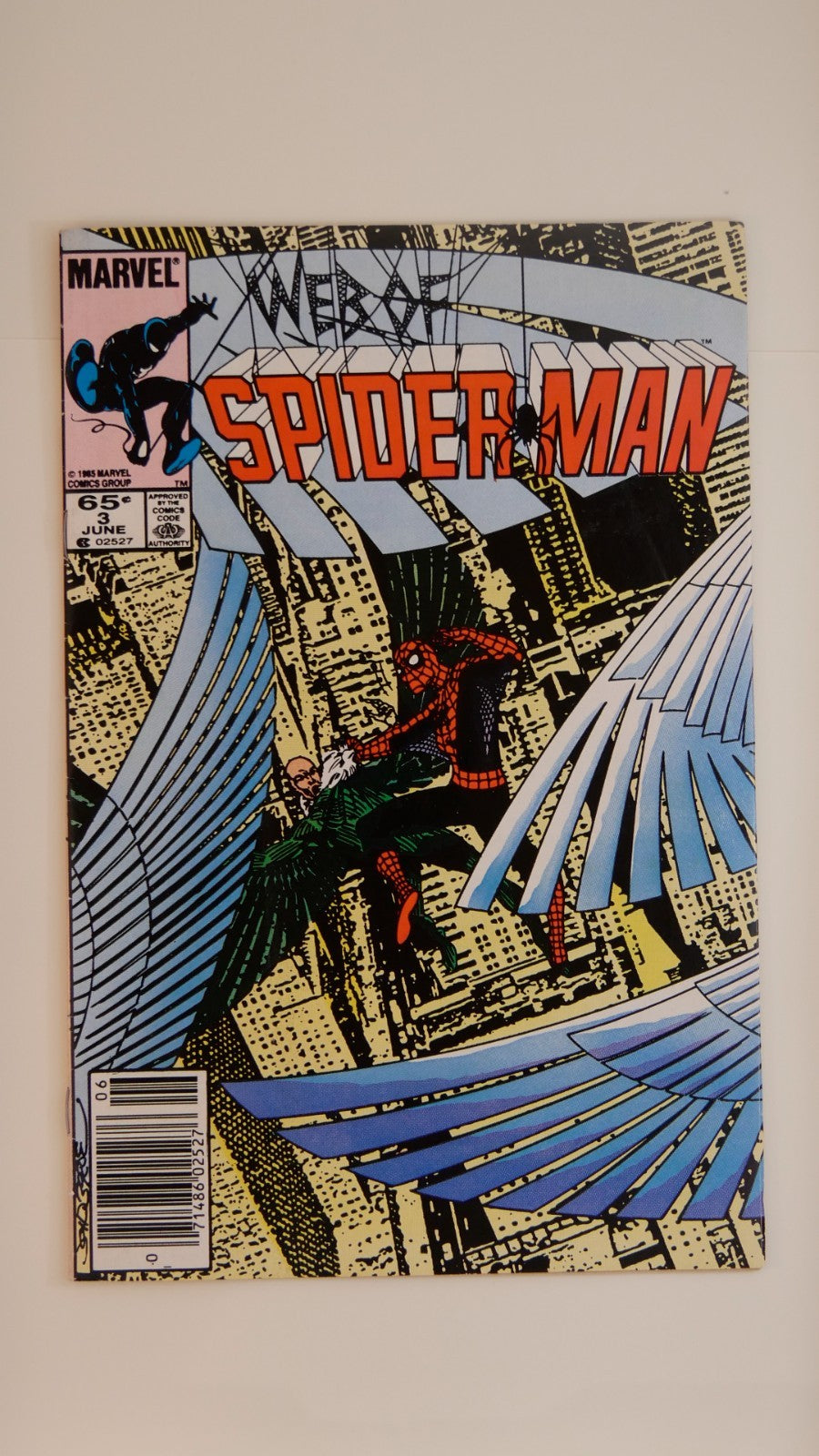 Web of Spider-Man #3 (1985) — Marvel Newsstand Edition, John Byrne Cover