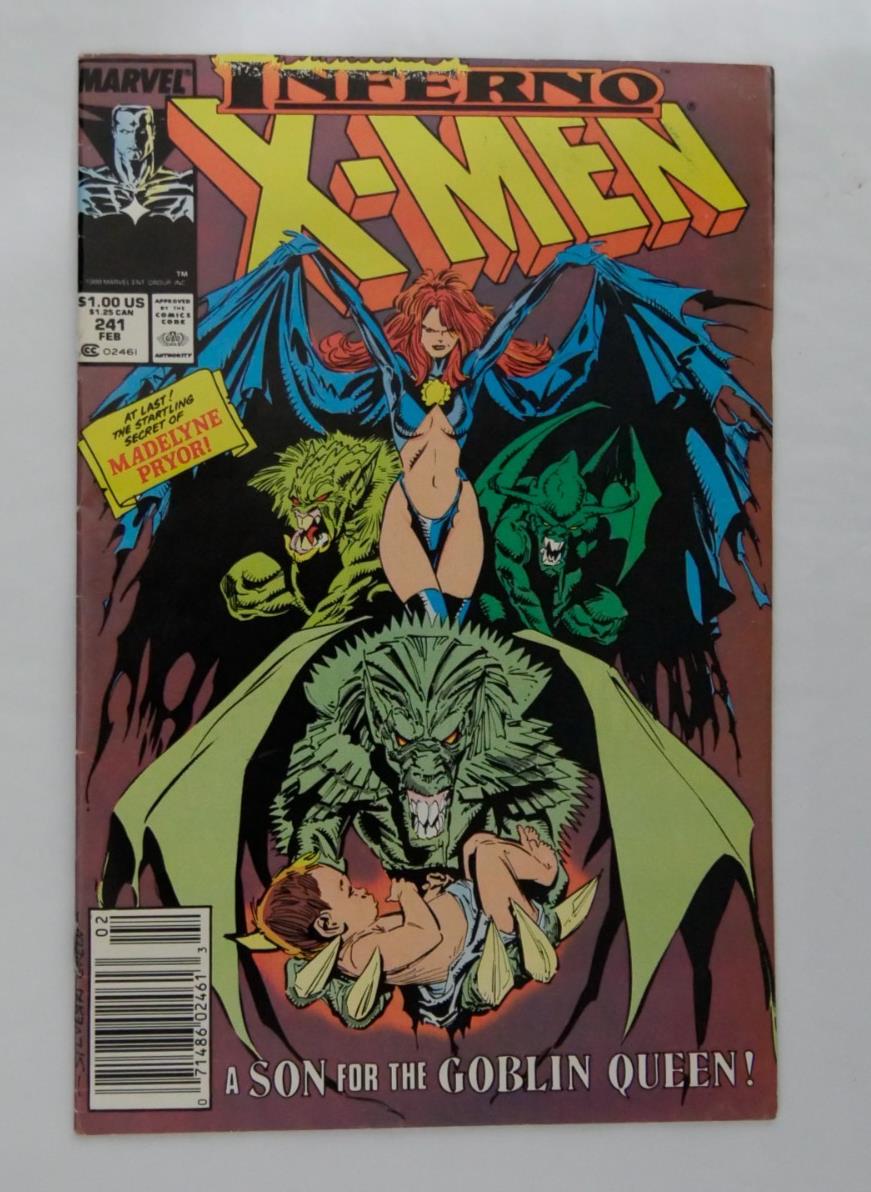 Uncanny X-Men 241 1989 Marvel Inferno Goblin Queen cover
