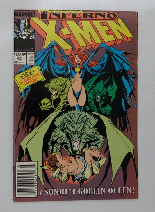 Uncanny X-Men 241 1989 Marvel Inferno Goblin Queen cover