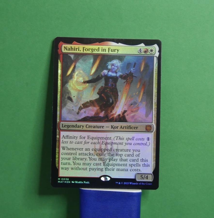 Nahiri, Forged in Fury Foil MTG card from March of the Machine: The Aftermath, Legendary Creature Kor Artificer 036.

