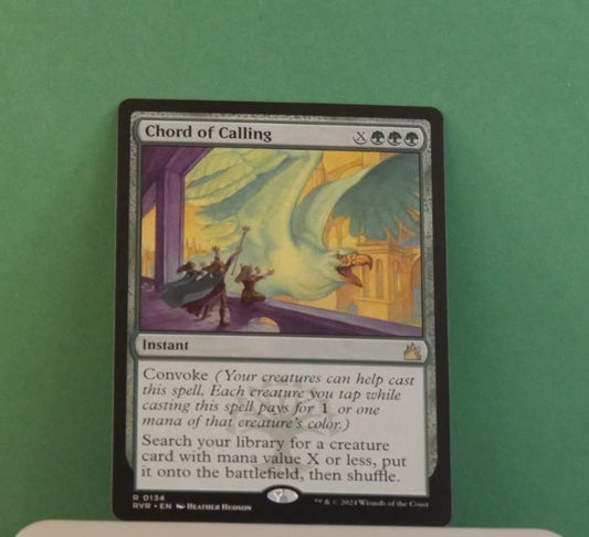 Chord of Calling Magic card from Ravnica Remastered, regular version.