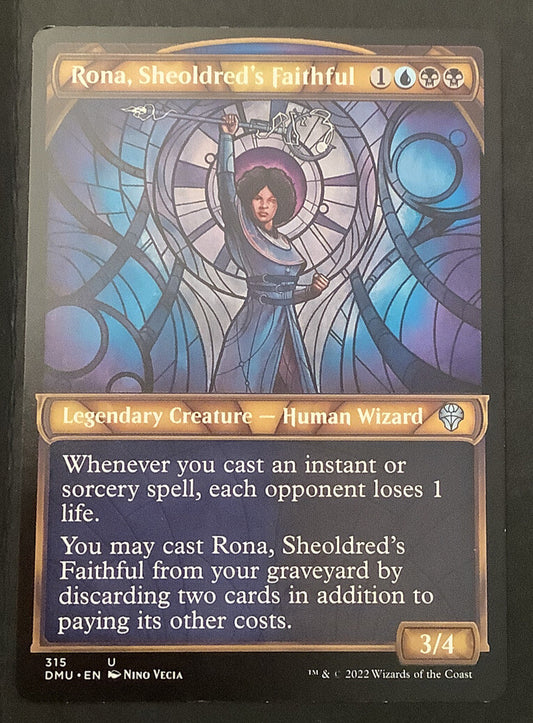 Rona Sheoldred's Faithful DMU 315 showcase regular finish MTG card x2