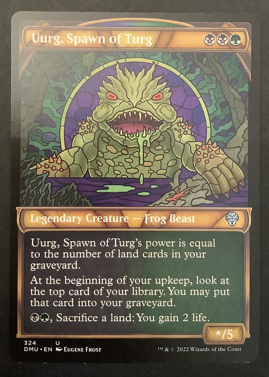 Uurg Spawn of Turg MTG Dominaria United showcase legendary creature card
