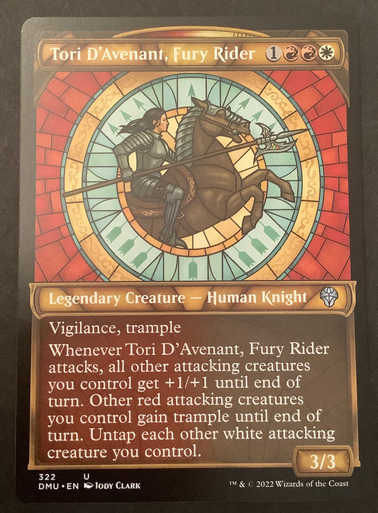 Tori D'Avenant Fury Rider DMU 322 showcase regular finish MTG card x2