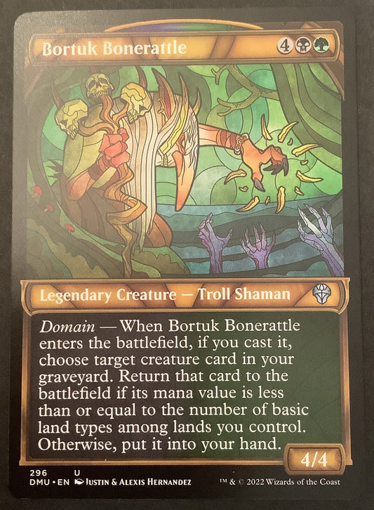 Bortuk Bonerattle 296 Dominaria United MTG showcase legendary creature card