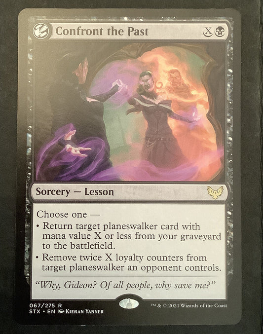Confront the Past MTG STX 067 sorcery lesson planeswalker support card
