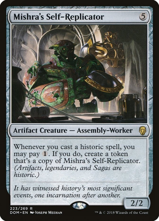Mishra's Self-Replicator DOM 223 Magic the Gathering artifact creature Assembly-Worker card.