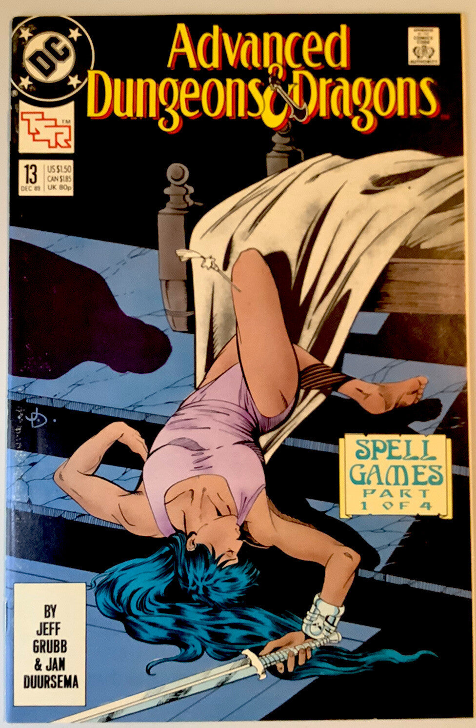 Advanced Dungeons Dragons 13 DC TSR comic from 1989 featuring Spell Games storyline