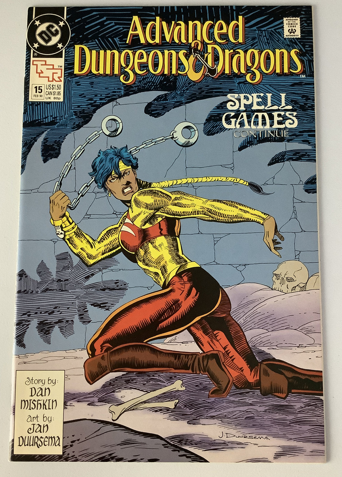 Advanced Dungeons and Dragons 15 DC Comics 1990 Spell Games fantasy cover art