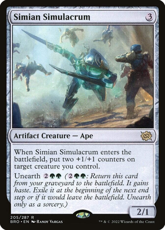 Simian Simulacrum — The Brothers' War — Regular Rare — 205
