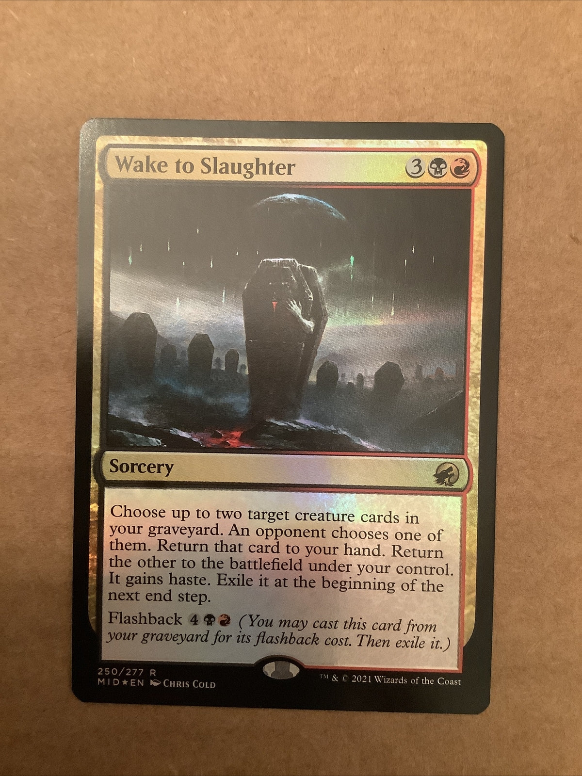 Wake to Slaughter — MID Foil Rare MTG card
