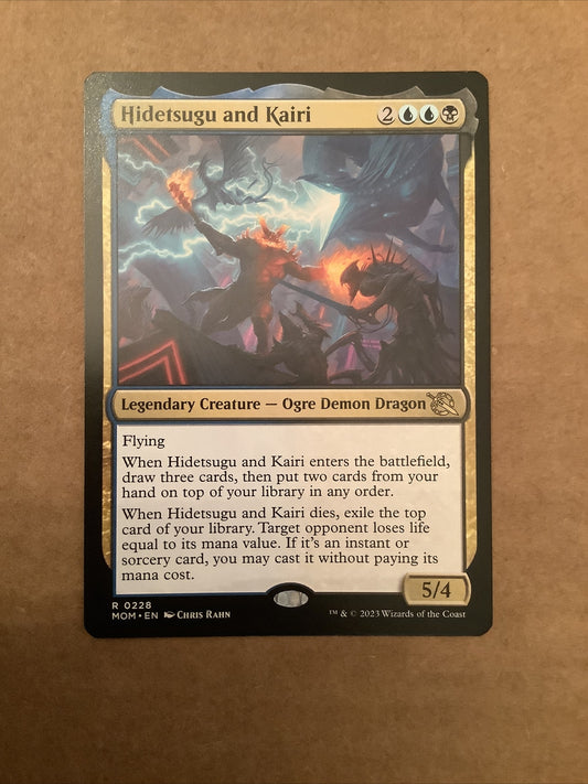 Hidetsugu and Kairi MOM 228 regular finish MTG card