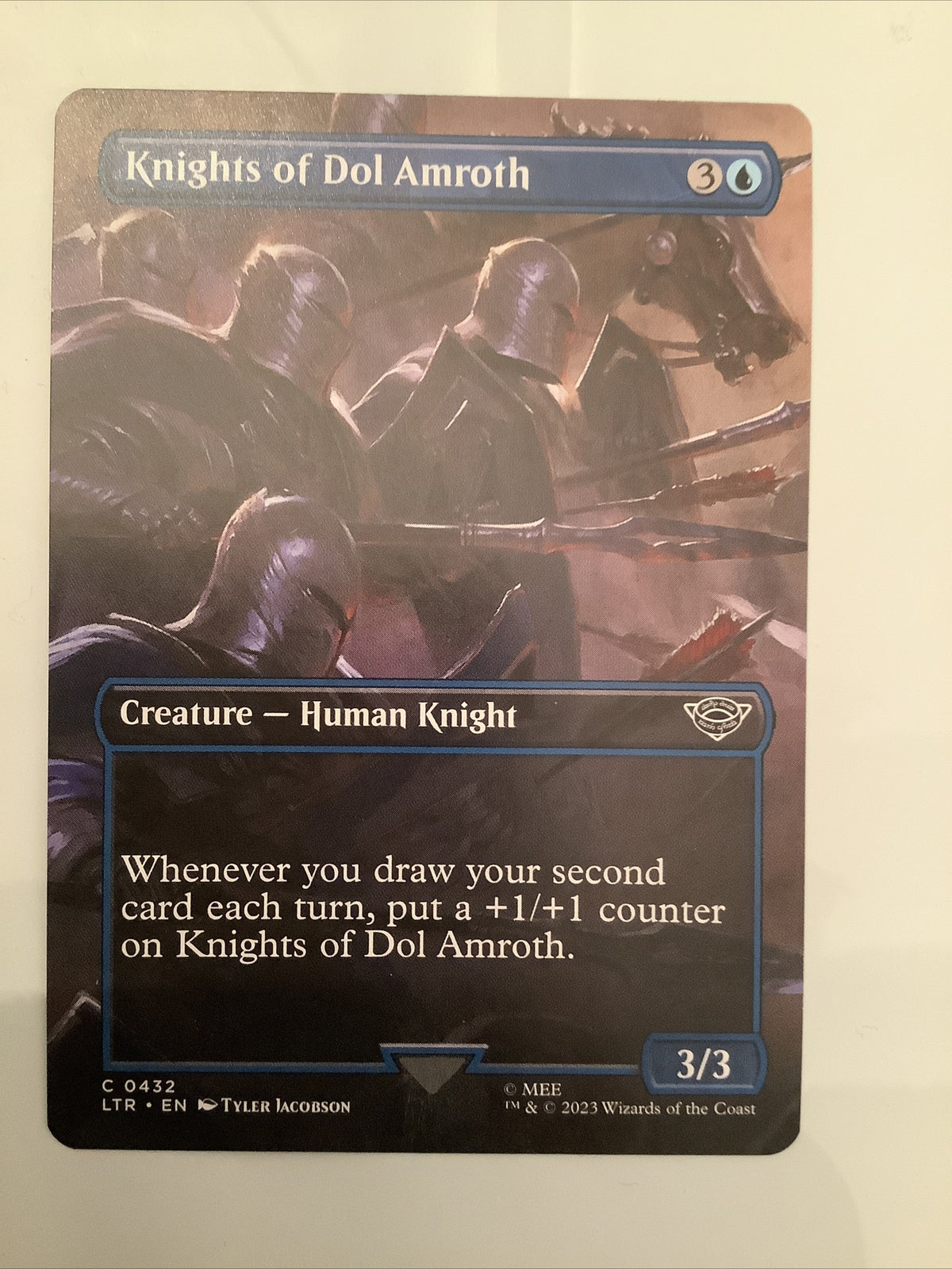 Knights of Dol Amroth LTR 432 Extended Art Magic the Gathering card regular finish.