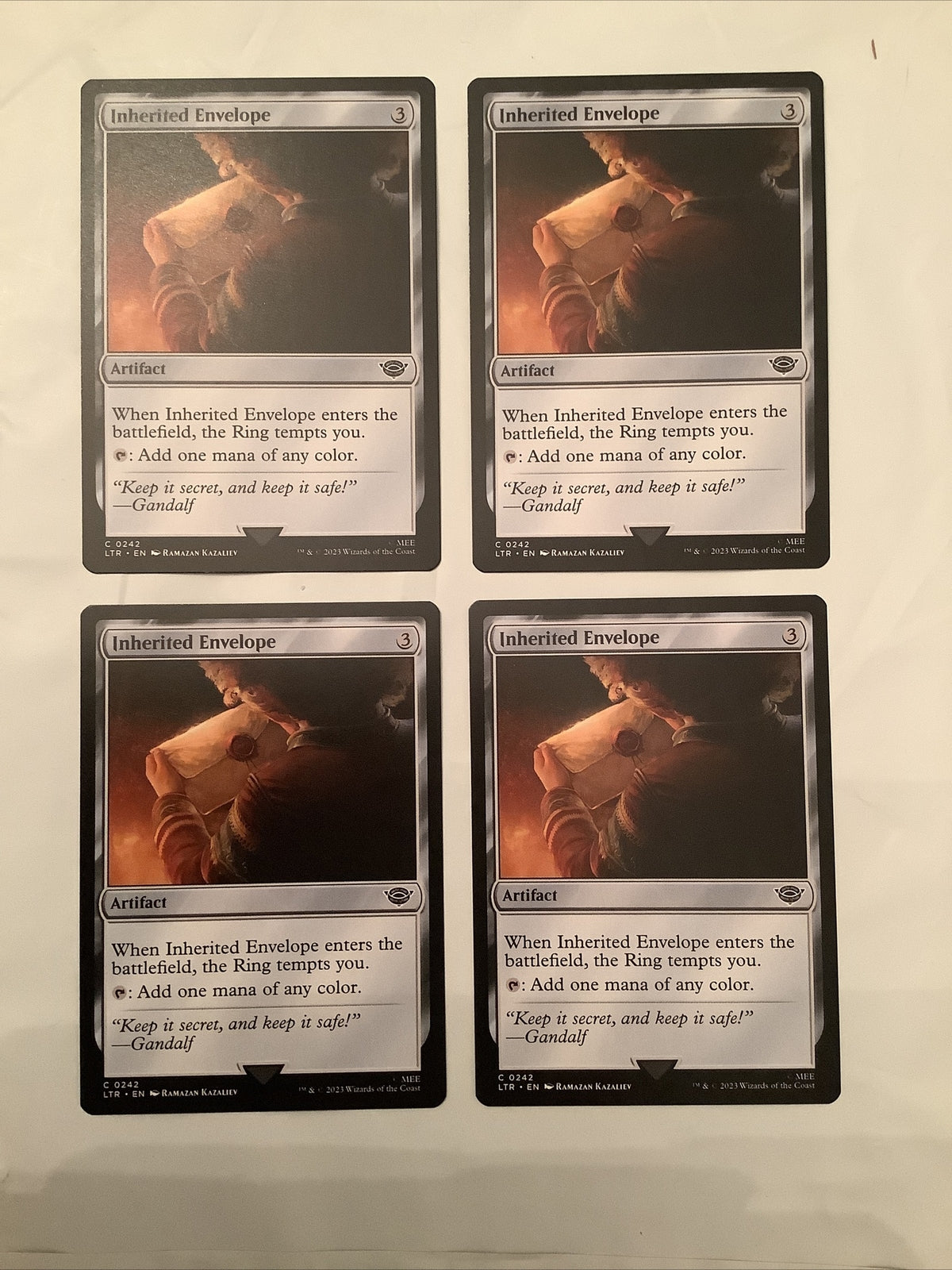 Inherited Envelope — Lord of the Rings Tales of Middle-earth — Common — 242
