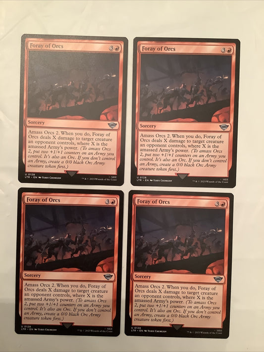 Foray of Orcs Magic the Gathering Lord of the Rings sorcery uncommon 0128