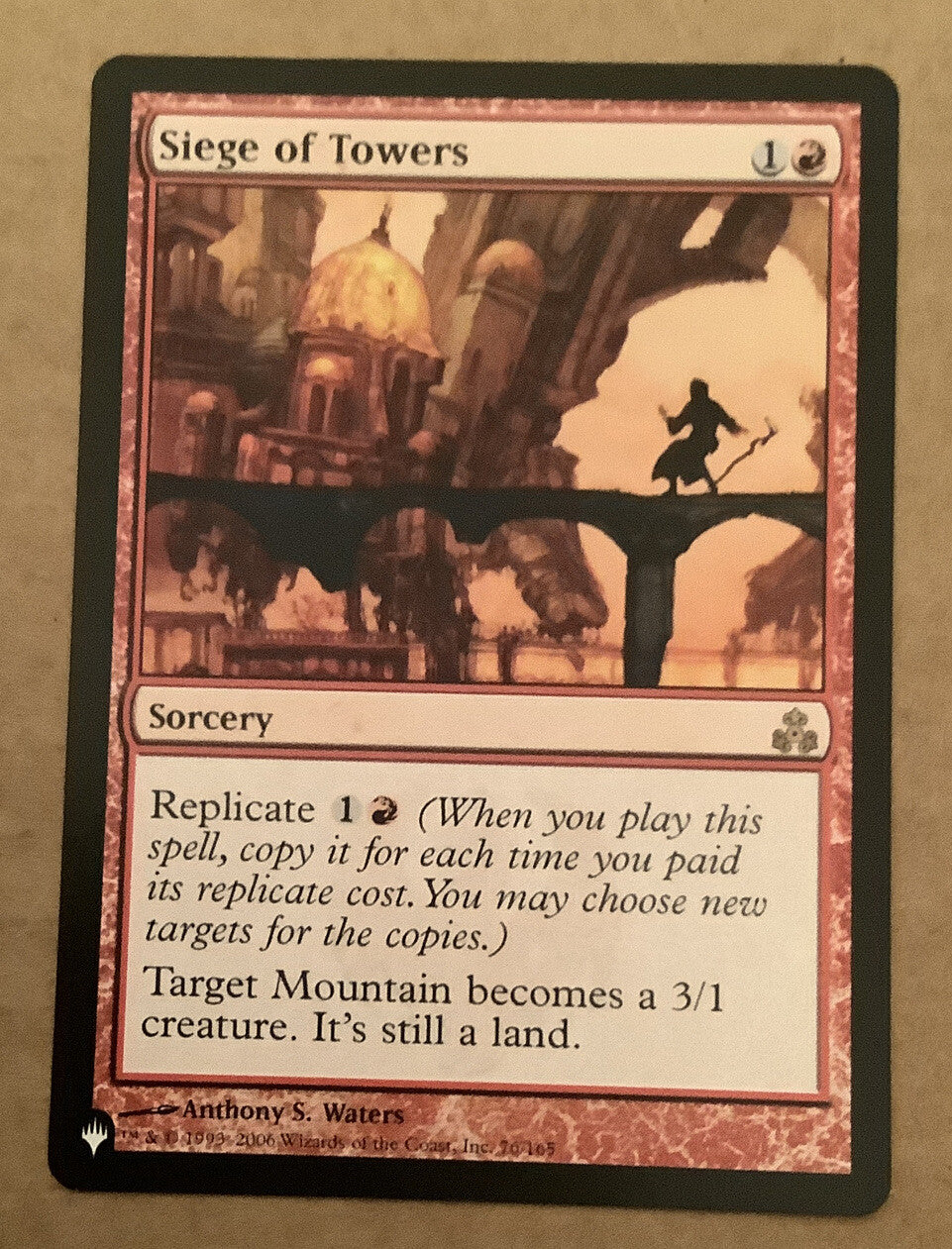 Siege of Towers The List Regular Finish Uncommon Sorcery.
