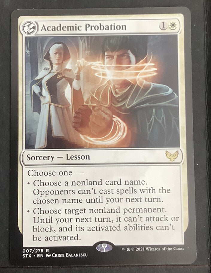 MTG Academic Probation Strixhaven: School of Mages 007/275 Regular Rare