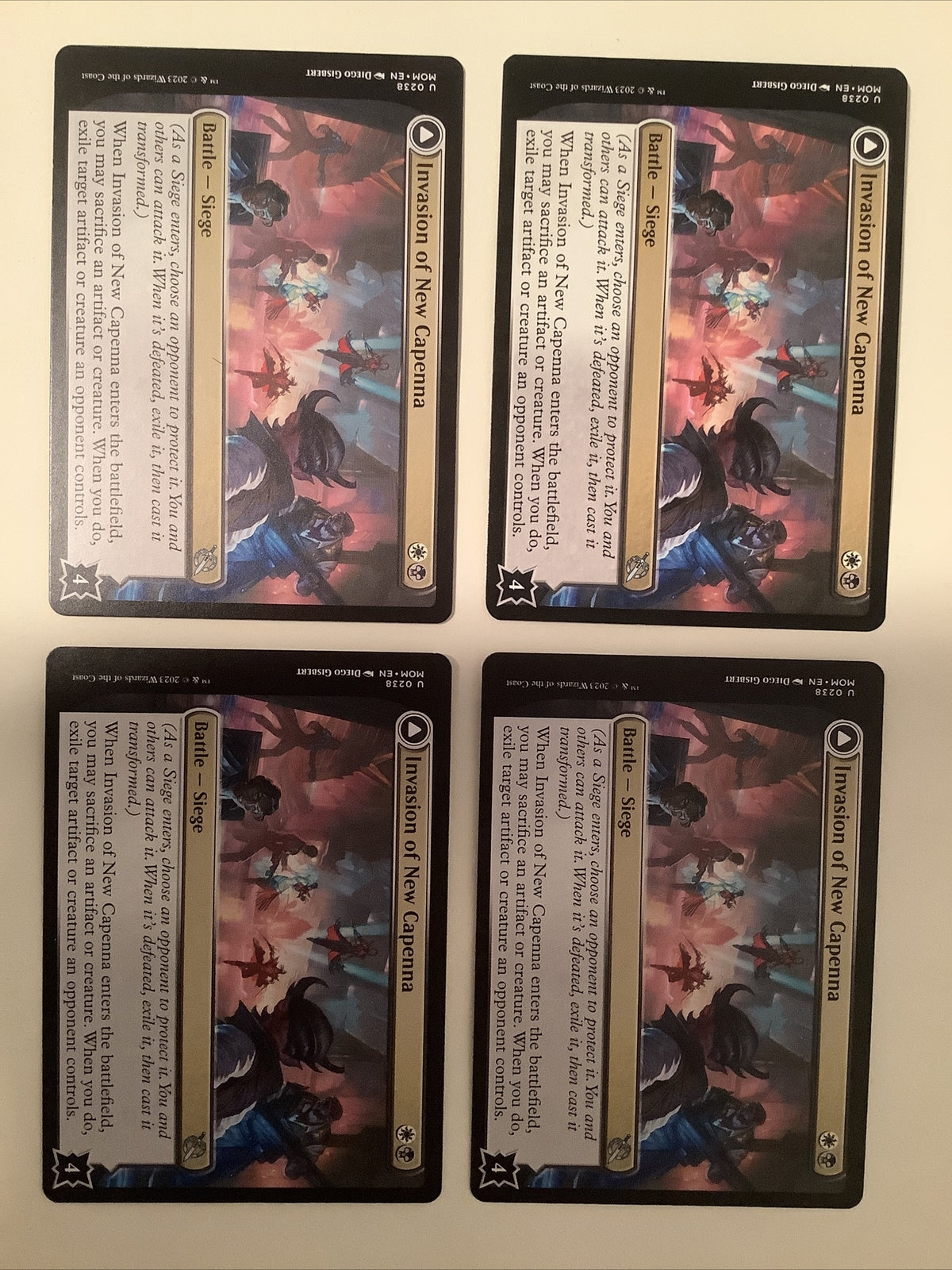 March of the Machine Invasion of New Capenna // Holy Frazzle-Cannon #0238 in regular finish.