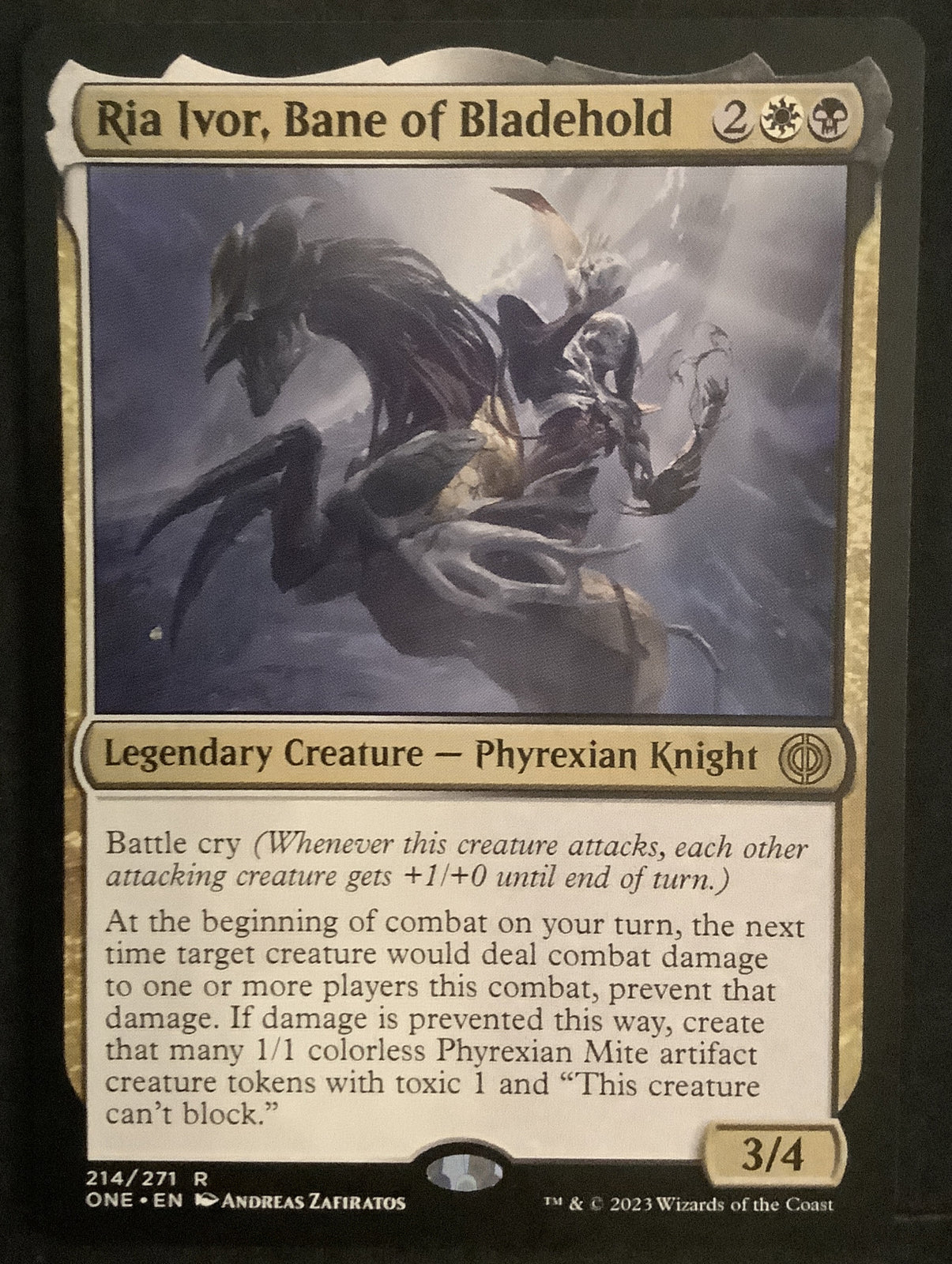 Ria Ivor, Bane of Bladehold #214 from Phyrexia: All Will Be One.