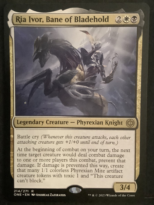 Ria Ivor, Bane of Bladehold #214 from Phyrexia: All Will Be One.