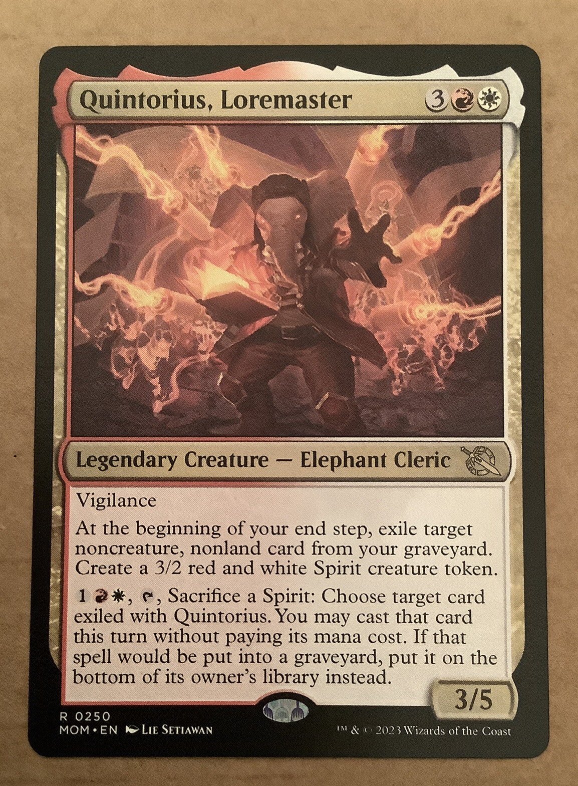 Quintorius, Loremaster — March of the Machine — Regular Rare — DM Vault Co.
