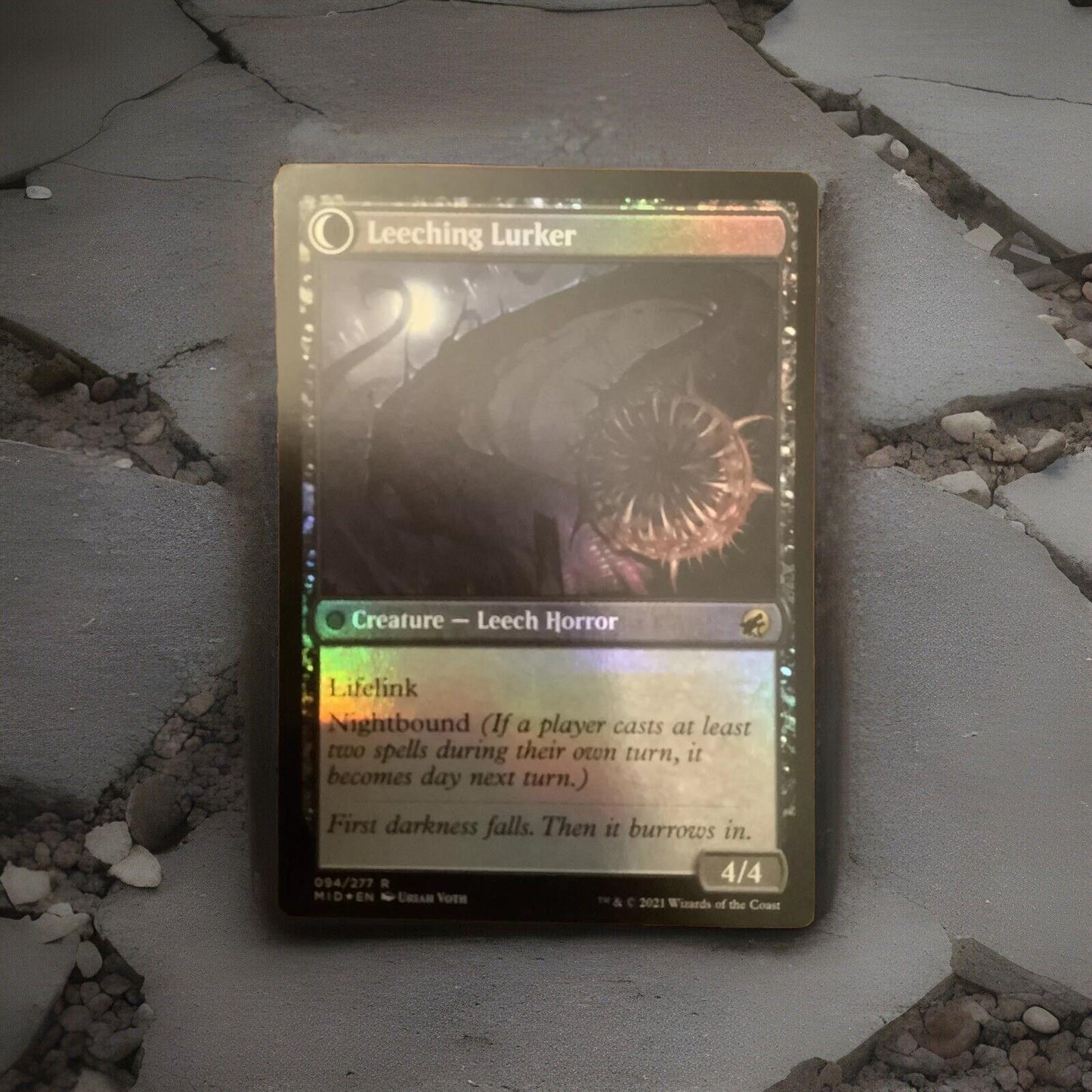 MTG MID: Curse Of Leeches (Enchantment Aura) Regular Rare Foil 094/277