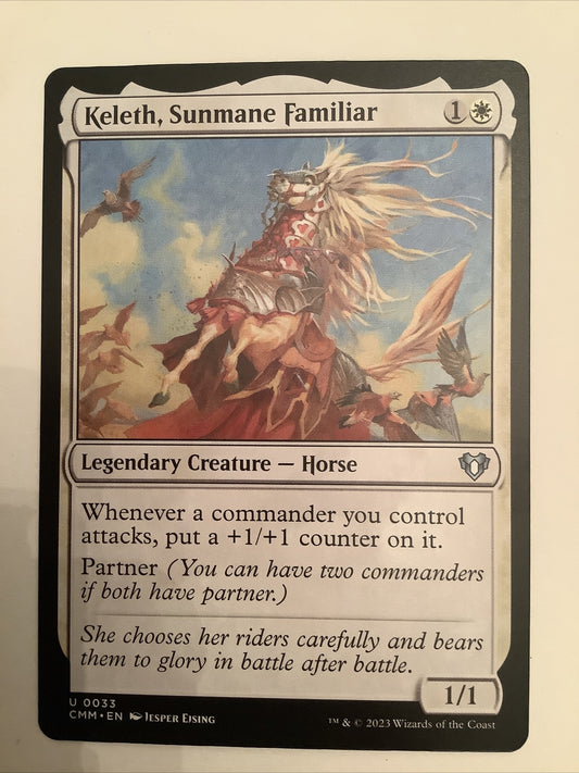 MTG CMM: Keleth, Sunmane Familiar (Legendary Creature) Regular Uncommon 033