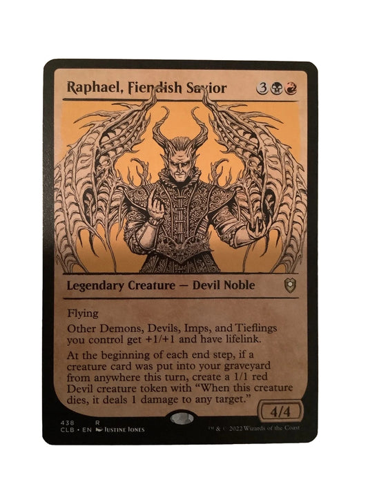 Raphael, Fiendish Savior — Showcase — CLB Rare MTG card
