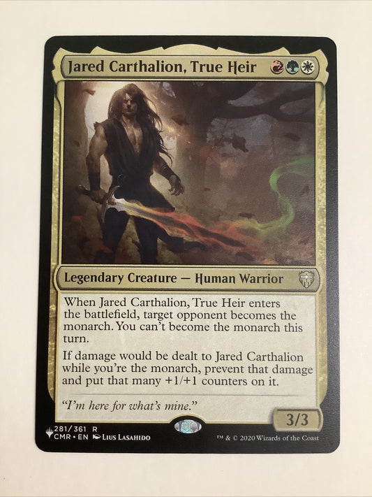 Jared Carthalion, True Heir The List printing (Planeswalker symbol) Magic: The Gathering card front image
