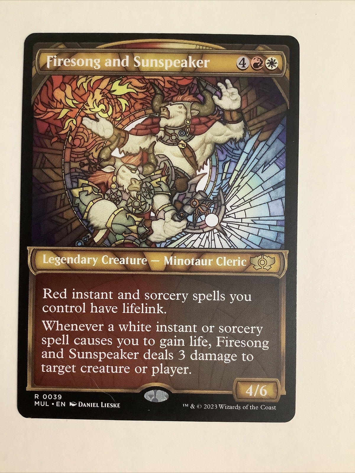 Firesong and Sunspeaker Showcase MUL 039 regular finish from Multiverse Legends.