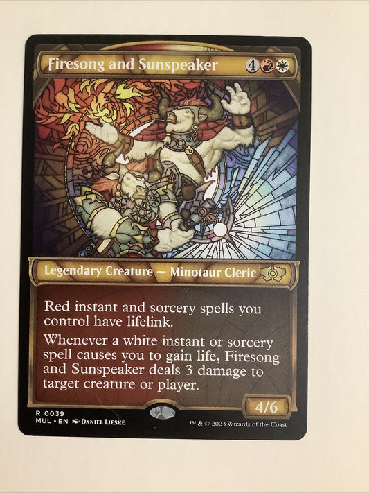 Firesong and Sunspeaker Showcase MUL 039 regular finish from Multiverse Legends.