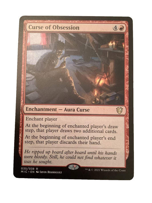 Curse of Obsession regular finish MTG card MIC 035 from DM Vault Co